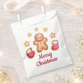 Niedlich Gingerbread Mann Frohe Weihnachten Geschenktütchen