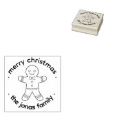 Niedlich Gingerbread Mann Weihnachtskautschuk Brie Gummistempel (Stempel)