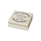 Niedlich Gingerbread Mann Weihnachtskautschuk Brie Gummistempel (Stempel)