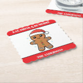 Niedlich Gingerbrei Man Custom Christmas Untersetzer (angewinkelt)