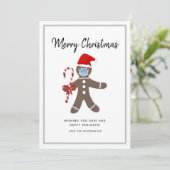 Niedlich Gingerbrei Mann Familie Weihnachten (Stehend Vorderseite)