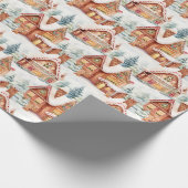 Niedlich Gingerbrei Weihnachten Geschenkpapier (Ecke)
