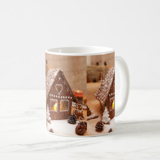 Niedlich Gingerbrei Weihnachten Kaffeetasse (VorderseiteRechts)