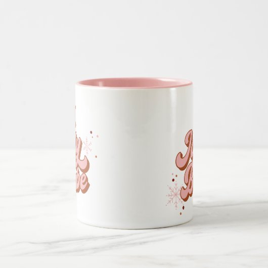 Niedlich Gingerbrot Cookie Jolly Babe Zweifarbige Tasse (Mittel)