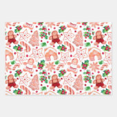 Niedlich Gingerbrot Cookie Weihnachtsdusche Geschenkpapier Set (Vorderseite)