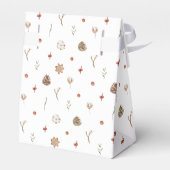 Niedlich Gingerbrot Fox Holiday Favor Box Geschenkschachtel (Rückseite)