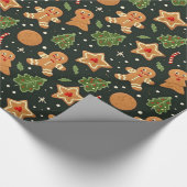 Niedlich Gingerbrot Geschenkpapier (Ecke)