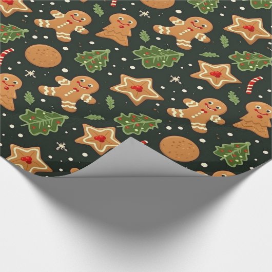 Niedlich Gingerbrot Geschenkpapier (Ecke)