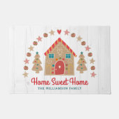 Niedlich Gingerbrot House Zuhause Sweet Zuhause Ru Fußmatte (Vorderseite)