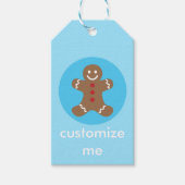 Niedlich Gingerbrot Man Custom Christmas Party Geschenkanhänger (Vorderseite)