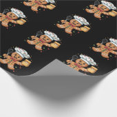 Niedlich Gingerbrot Mann Baker Weihnachtsgebäck Ko Geschenkpapier (Ecke)