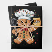 Niedlich Gingerbrot Mann Baker Weihnachtsgebäck Ko Geschenkpapier Set (Beispiel)