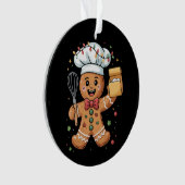 Niedlich Gingerbrot Mann Baker Weihnachtsgebäck Ko Ornament (Vorderseite)