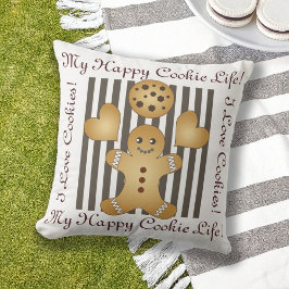 Niedlich Gingerbrot Mann Kekse Kinder Kissen