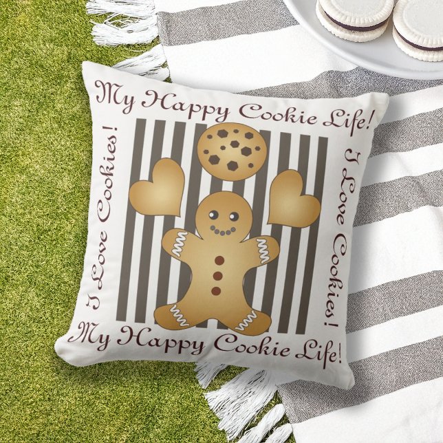 Niedlich Gingerbrot Mann Kekse Kinder Kissen (Von Creator hochgeladen)
