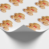 Niedlich Gingerbrot Mann Weihnachten 4 Bern Geschenkpapier (Ecke)