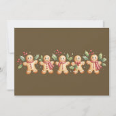Niedlich Gingerbrot Mann Weihnachten Weihnachtsfes (Vorderseite)
