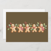 Niedlich Gingerbrot Mann Weihnachten Weihnachtsfes (Vorne/Hinten)