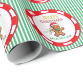 Niedlich Gingerbrot Weihnachtsweihnachtsweih Indiv Geschenkpapier (Rolleneckpunkt)