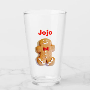 Niedlich Gingernap Gingerbrot Mann Red Holiday 4Jo Glas