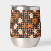 Niedlich, Gingham-halloween-Geist-Kürbisbäume (Rechts)