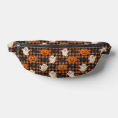 Niedlich, Gingham-halloween-Geist-Kürbisbäume Bauchtasche (Ablage )