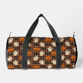 Niedlich, Gingham-halloween-Geist-Kürbisbäume Duffle Bag (Rückseite)