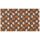 Niedlich, Gingham-halloween-Geist-Kürbisbäume Tischdecke (Vorderseite (Horizontal))