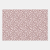 Niedlich Gingham Handzeichnung Ladybug Pattern Kid Geschenkpapier Set (Vorderseite 2)