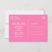 Niedlich Gingham Heart Save the Date (Rückseite)