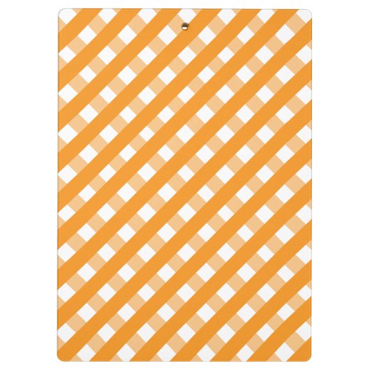 Niedlich Gingham Personalisiert Clipboard Klemmbrett (Rückseite)