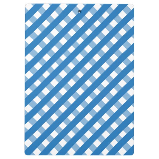 Niedlich Gingham Personalisiert Clipboard Klemmbrett (Rückseite)