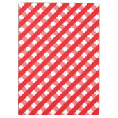 Niedlich Gingham Personalisiert Clipboard Klemmbrett (Rückseite)