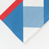 Niedlich Gingham Personalisiert Fleece Blanket (Ecke)