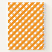 Niedlich Gingham Personalisiert Spiral Notebook Notizblock (Rückseite)