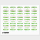 Niedlich Gingham Personalisiert Stickers (Blatt)