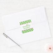 Niedlich Gingham Personalisiert Stickers (Umschlag)