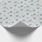 Niedlich Gingham Pink Christmas Nutcracker Balleri Geschenkpapier (Ecke)