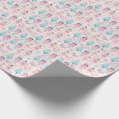 Niedlich Gingham Pink Christmas Nutcracker Geschenkpapier (Ecke)