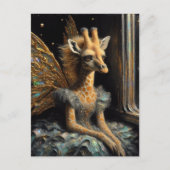 Niedlich Giraffe Fairy Postkarte (Vorderseite)