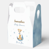 Niedlich Giraffe Watercolor Boy Baby Shower Geschenkschachtel (Geöffnet)