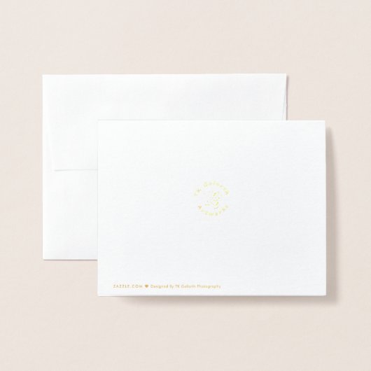 Niedlich Giraffe Wild African Animal Danke Folienkarte (Rückseite mit Umschlag)