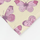 Niedlich Giralrosa Schmetterlingsmuster Fleecedecke (Ecke)