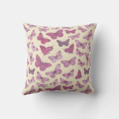 Niedlich Giralrosa Schmetterlingsmuster Kissen (Rückseite)