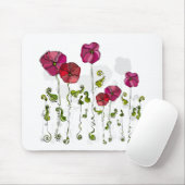 Niedlich Giralrosa und Rote Retro Mousepad (Mit Mouse)