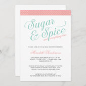 Niedlich Girl Baby Dusche Einladung (Vorne/Hinten)