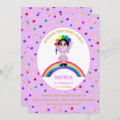 Niedlich Girl Birthday Party Einladung (Vorne/Hinten)