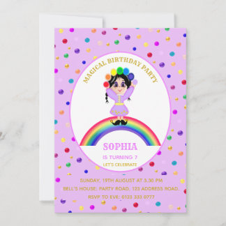 Niedlich Girl Birthday Party Einladung