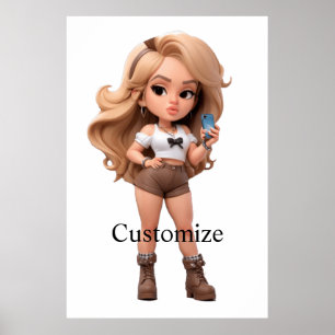 Niedlich Girl Bonita Chica Thunder_Cove Poster