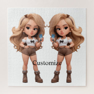 Niedlich Girl Bonita Chica Thunder_Cove Puzzle